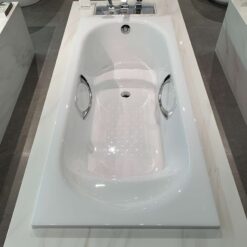 Bồn tắm TOTO PPY1750HPE#P DB505R-3B TVBF412 ngọc trai 1m7 tay vịn gồm bộ xả thải