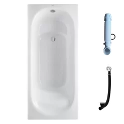 Bồn tắm TOTO PPY1750PE#P DB505R-3B TVBF412 ngọc trai 1m7 gồm bộ xả thải