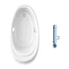 Bồn tắm TOTO PPYB1610LHPTE#P TVBF412 ngọc trai massage 1m6 tay vịn gồm ống thải