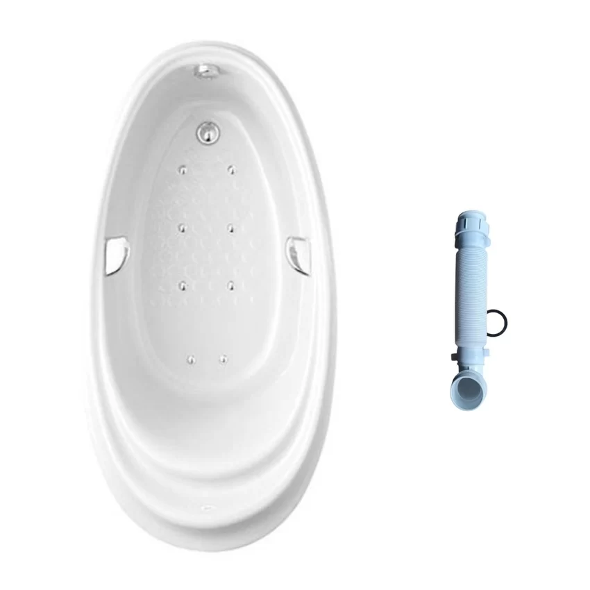 Bồn tắm TOTO PPYB1610LHPTE#P TVBF412 ngọc trai massage 1m6 tay vịn gồm ống thải 6 Bồn tắm TOTO PPYB1610LHPTE TVBF412 ảnh 1