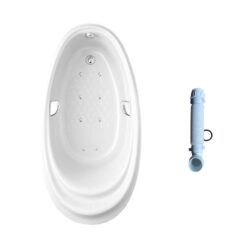 Bồn tắm TOTO PPYB1610RHPTE#P TVBF412 ngọc trai massage 1m6 tay vịn gồm ống thải