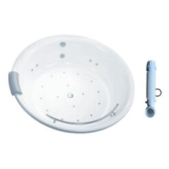 Bồn tắm TOTO PPYB1720HPTE#P TVBF412 ngọc trai massage 1m7 tay vịn gồm ống thải