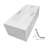 Bồn tắm yếm TOTO PAY1715HVC#W TVBF411 nhựa 1m7 tay vịn gồm bộ xả thải 1 Bồn tắm yếm TOTO PAY1715HVC#W TVBF411 nhựa 1m7 tay vịn gồm bộ xả thải