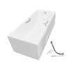 Bồn tắm yếm TOTO PAY1725HVC#W TVBF411 nhựa 1m7 tay vịn gồm bộ xả thải 2 Bồn tắm yếm TOTO PAY1725HVC#W TVBF411 nhựa 1m7 tay vịn gồm bộ xả thải