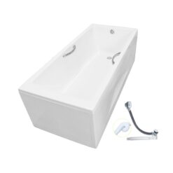 Bồn tắm yếm TOTO PAY1725HVC#W TVBF411 nhựa 1m7 tay vịn gồm bộ xả thải