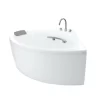Bồn tắm yếm TOTO PPY1353-3HPE#P ngọc trai 1m3 tay vịn đặt góc