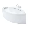 Bồn tắm yếm TOTO PPY1543-4HPE#P ngọc trai 1m5 tay vịn đặt góc 1 Bồn tắm yếm TOTO PPY1543-4HPE#P ngọc trai 1m5 tay vịn đặt góc