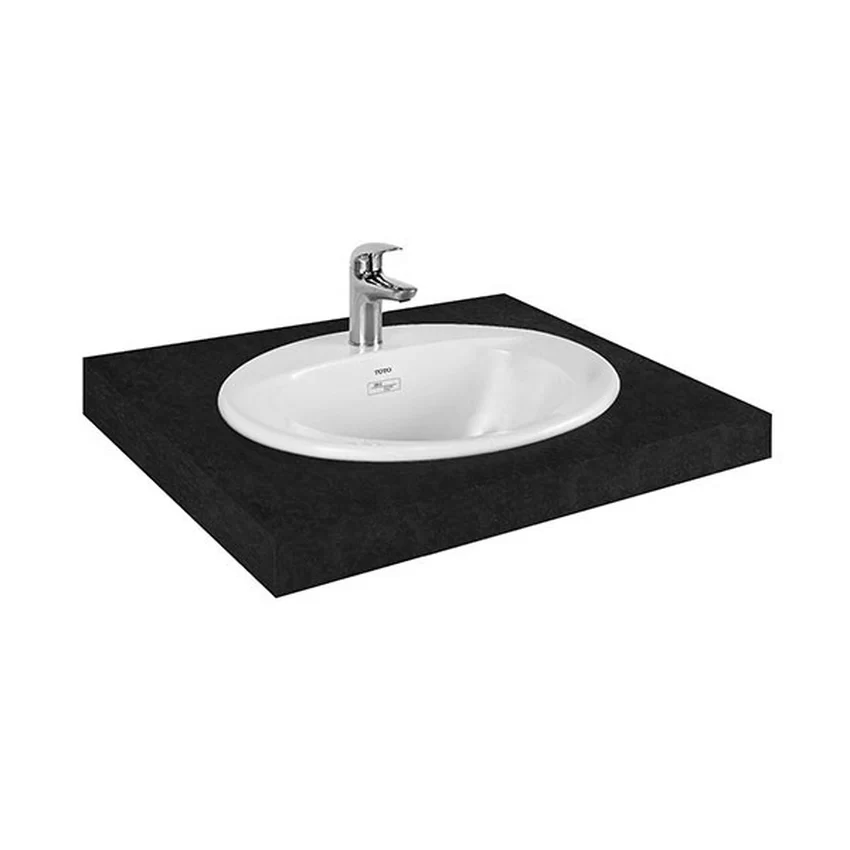 Chậu lavabo dương vành TOTO L501C 8 Chậu lavabo dương vành TOTO L501C