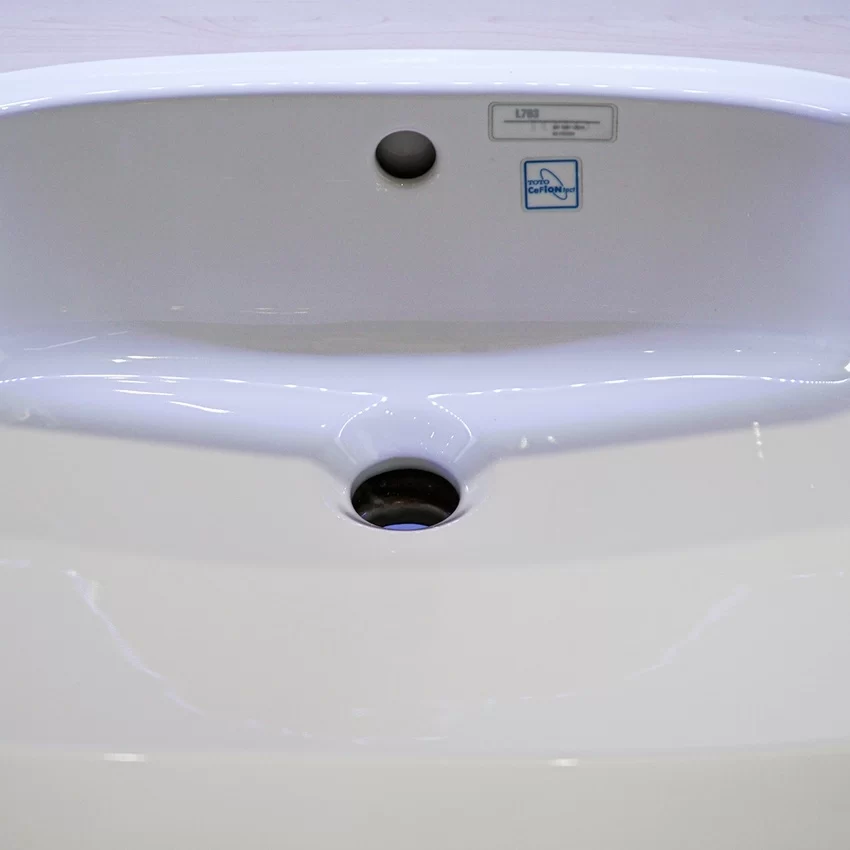 Chậu lavabo dương vành TOTO L763 (LT763) 18 Chậu lavabo dương vành TOTO L763 hiện đại - Mã L763#XW