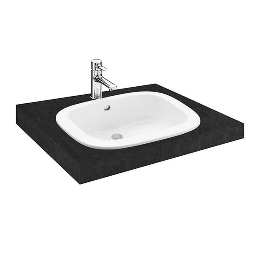 Chậu lavabo dương vành TOTO L763 (LT763) 21 Chậu lavabo dương vành TOTO L763 trong không gian hiện đại - Mã L763#XW