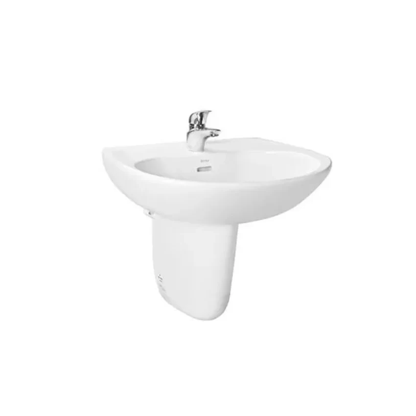 Chậu lavabo treo tường TOTO LHT239CR chân lửng 8 Chậu lavabo treo tường TOTO LHT239CR chân lửng -SKU: LHT239CR
