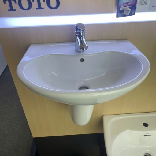 Chậu lavabo treo tường TOTO LHT240CS chân lửng