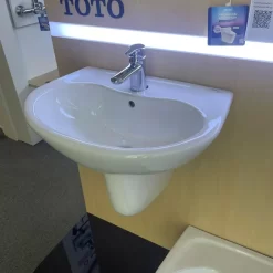 Chậu lavabo treo tường TOTO LHT240CS chân lửng 13 Chậu lavabo treo tường TOTO LHT240CS chân lửng