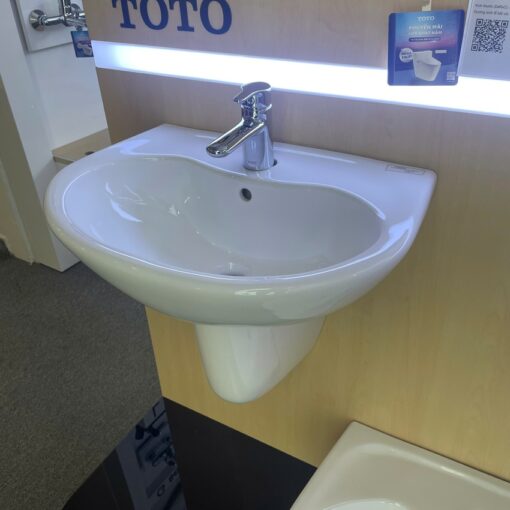 Chậu lavabo treo tường TOTO LHT240CS chân lửng