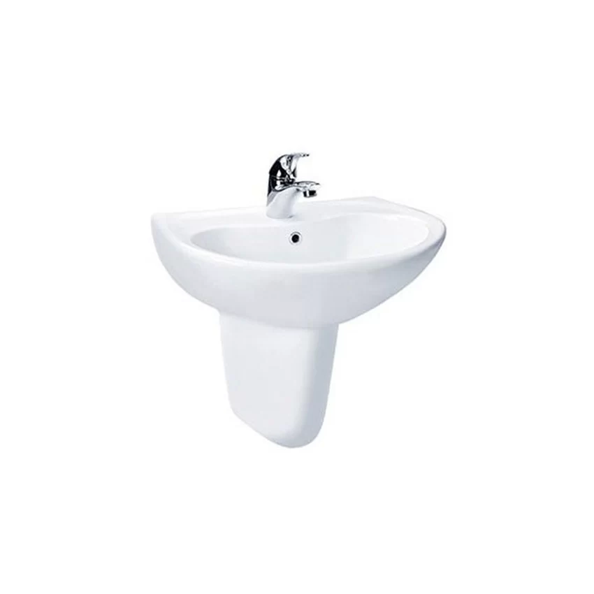 Chậu lavabo treo tường TOTO LHT240CS chân lửng 10 Chậu lavabo treo tường TOTO LHT240CS chân lửng