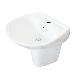 Chậu lavabo treo tường TOTO LHT300CR chân lửng