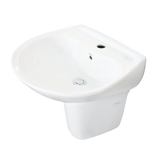 Chậu lavabo treo tường TOTO LHT300CR chân lửng
