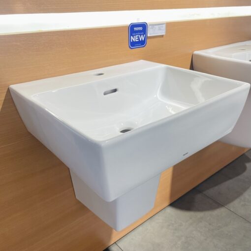 Chậu lavabo treo tường TOTO LHT328C chân lửng