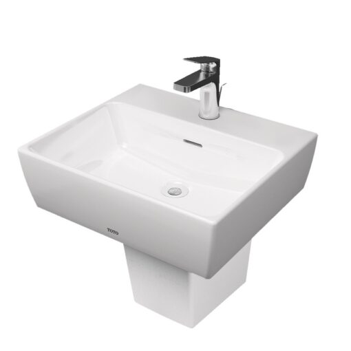 Chậu lavabo treo tường TOTO LHT328C chân lửng