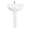 Chậu lavabo treo tường TOTO LPT236CS chân lửng 1 Chậu lavabo treo tường TOTO LPT236CS chân lửng