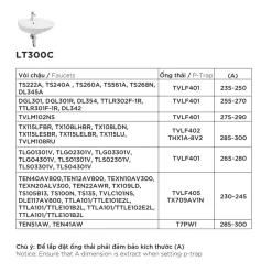 Chậu lavabo treo tường TOTO LT300C
