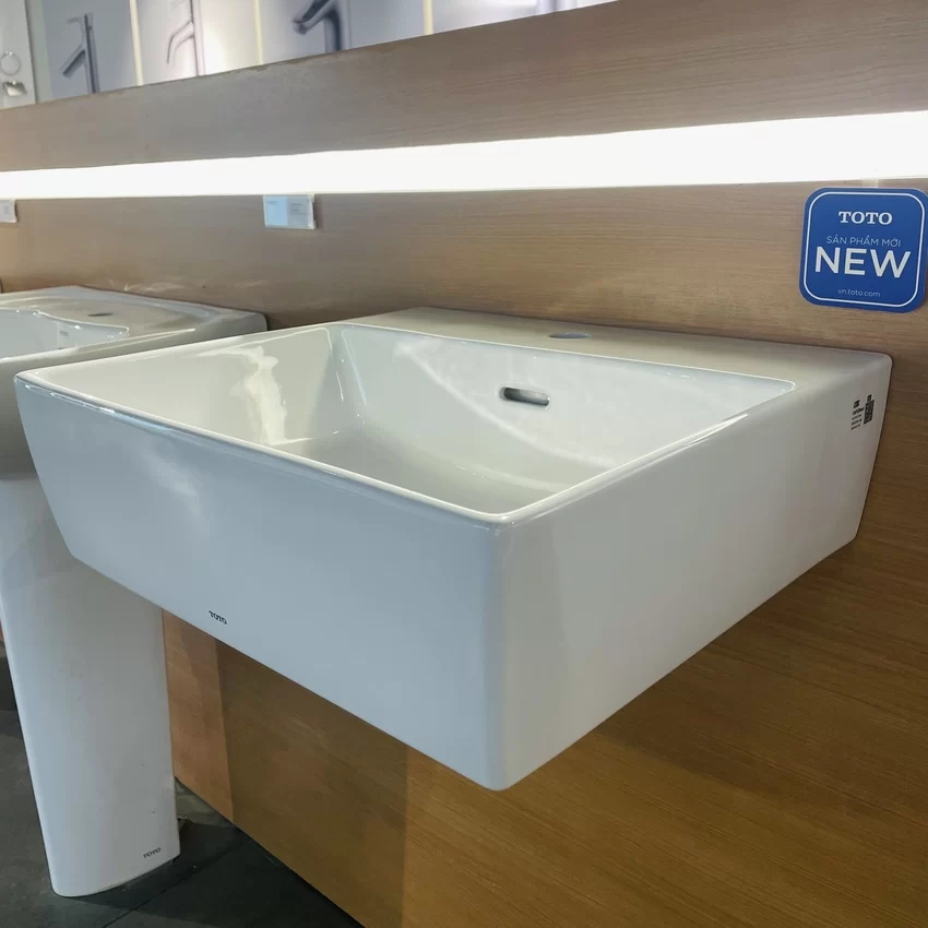 Chậu lavabo treo tường TOTO LT328C 8 Chậu lavabo treo tường TOTO LT328C