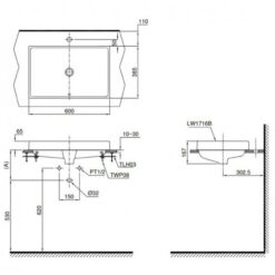 Chậu rửa lavabo đặt bàn TOTO L1716