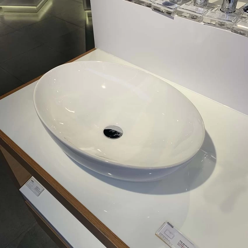 Chậu rửa lavabo đặt bàn TOTO LT1705 8 Chậu rửa lavabo đặt bàn TOTO LT1705