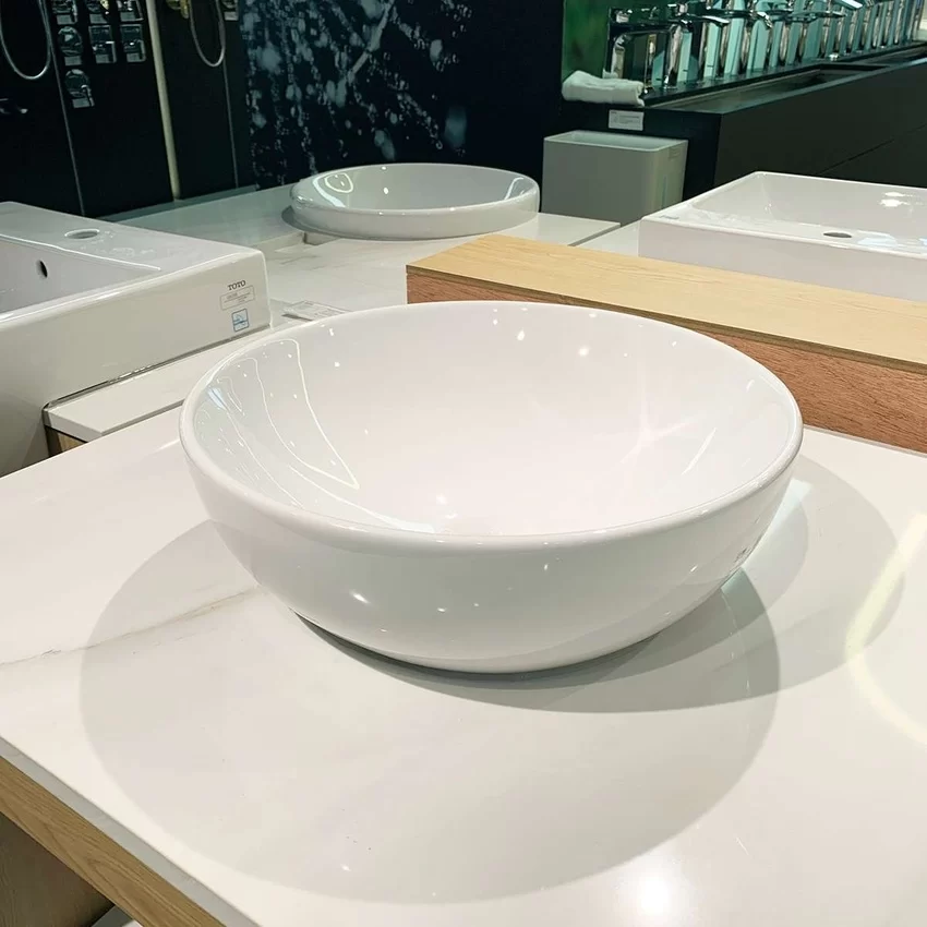 Chậu rửa lavabo đặt bàn TOTO LT1706 8 Chậu rửa lavabo đặt bàn TOTO LT1706
