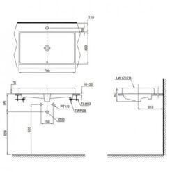 Chậu rửa lavabo đặt bàn TOTO LT1717