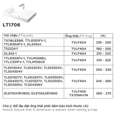 Chậu rửa lavabo đặt bàn TOTO LT1717