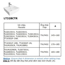 Chậu rửa lavabo đặt bàn TOTO LT328CTR