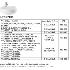 Chậu rửa lavabo đặt bàn TOTO LT367CR (LT367CT)