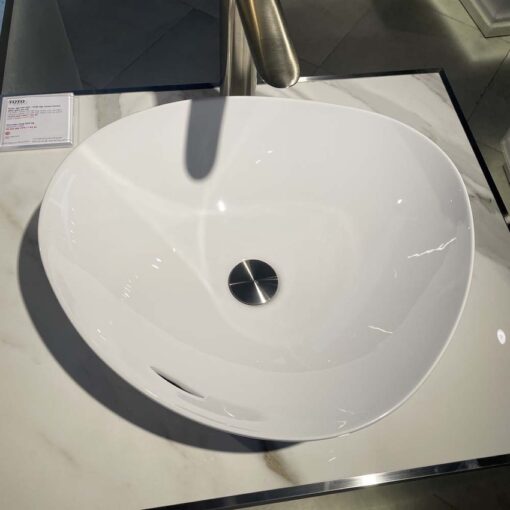 Chậu rửa lavabo đặt bàn TOTO LT4704G17 Linear Ceram (bộ thoát thải VM5D417V)