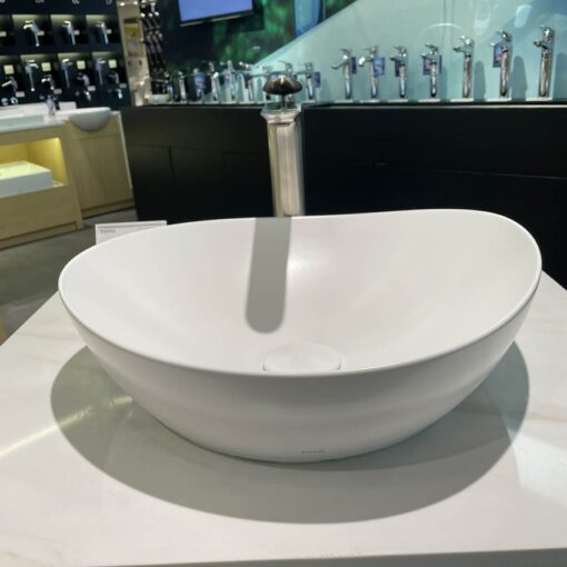 Chậu rửa lavabo đặt bàn TOTO LT4704G19 Linear Ceram (bộ thoát thải VM5D419V)
