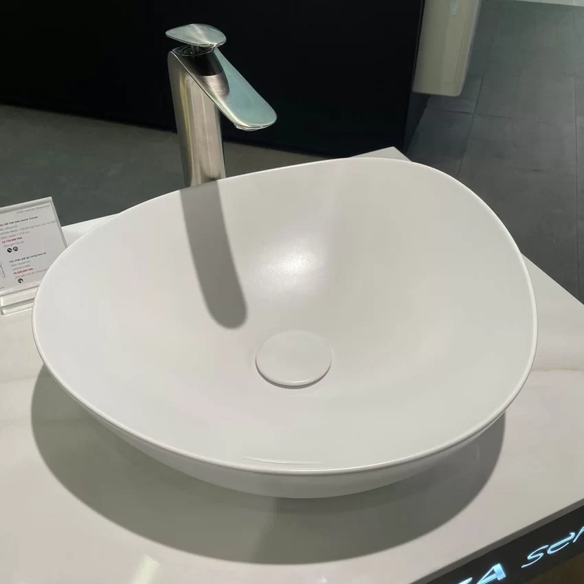 Chậu rửa lavabo đặt bàn TOTO LT4704G19 Linear Ceram (bộ thoát thải VM5D419V) 13 Chậu rửa lavabo đặt bàn TOTO LT4704G19 Linear Ceram (bộ thoát thải VM5D419V)