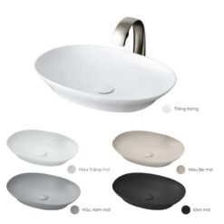 Chậu rửa lavabo đặt bàn TOTO LT4706 (Linear Ceram siêu mỏng 4mm)
