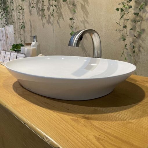 Chậu rửa lavabo đặt bàn TOTO LT4706 (Linear Ceram siêu mỏng 4mm)