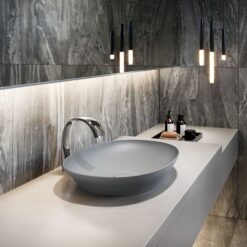 Chậu rửa lavabo đặt bàn TOTO LT4706 (Linear Ceram siêu mỏng 4mm)
