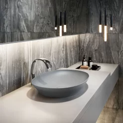 Chậu rửa lavabo đặt bàn TOTO LT4706 (Linear Ceram siêu mỏng 4mm)