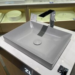 Chậu rửa lavabo đặt bàn TOTO LT4715G17 Linear Ceram (bộ thoát thải VM5D417V)