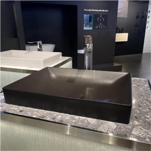 Chậu rửa lavabo đặt bàn TOTO LT4715G17 Linear Ceram (bộ thoát thải VM5D417V)