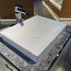 Chậu rửa lavabo đặt bàn TOTO LT4715G19 Linear Ceram (bộ thoát thải VM5D419V)