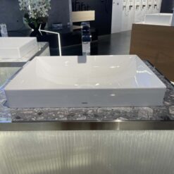 Chậu rửa lavabo đặt bàn TOTO LT4715G19 Linear Ceram (bộ thoát thải VM5D419V)