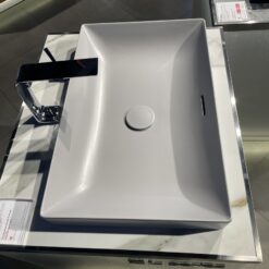 Chậu rửa lavabo đặt bàn TOTO LT4716G17 Linear Ceram siêu mỏng (bộ thoát thải VM5D417V)