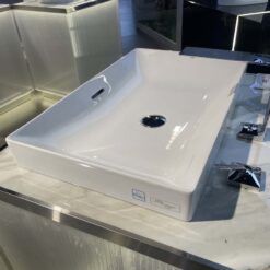 Chậu rửa lavabo đặt bàn TOTO LT4716G17 Linear Ceram siêu mỏng (bộ thoát thải VM5D417V)