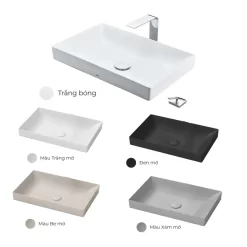 Chậu rửa lavabo đặt bàn TOTO LT4716G19 Linear Ceram (bộ thoát thải VM5D419V) 20 Chậu rửa lavabo đặt bàn TOTO LT4716G19 Linear Ceram (bộ thoát thải VM5D419V)