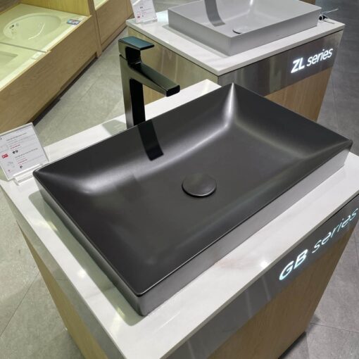 Chậu rửa lavabo đặt bàn TOTO LT4716G19 Linear Ceram (bộ thoát thải VM5D419V)