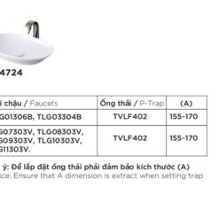 Chậu rửa lavabo đặt bàn TOTO LT4724