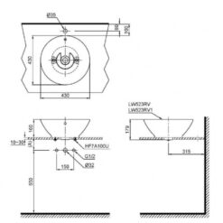 Chậu rửa lavabo đặt bàn TOTO LT523S